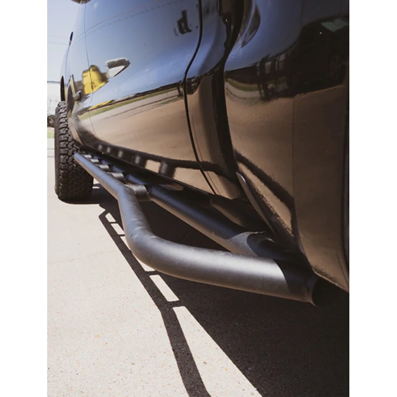 2014-2021 TOYOTA TUNDRA TRAIL EDITION ROCK SLIDERS YES RAW STEEL