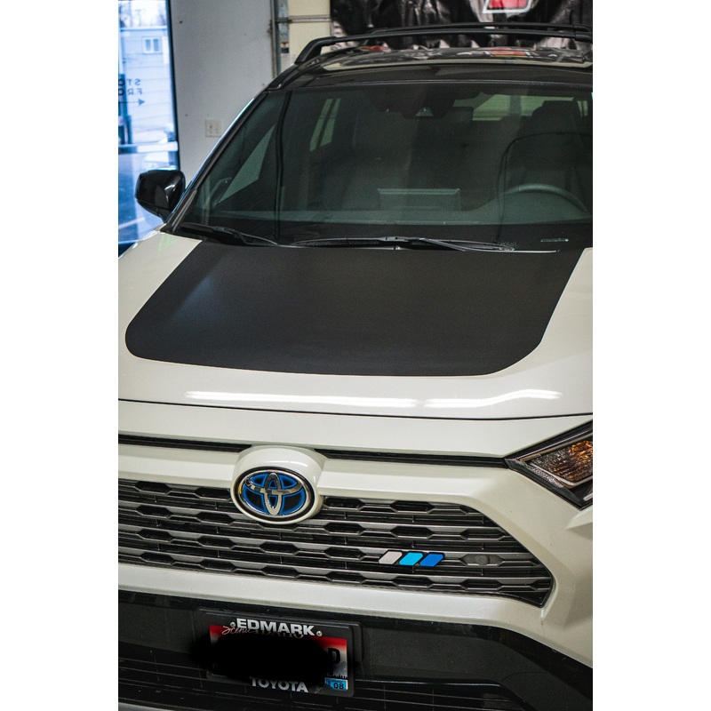 RAV4 Hood Stamp Decal Satin Black