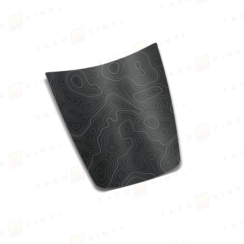 Tacoma Hood Stamp Decal Satin Black