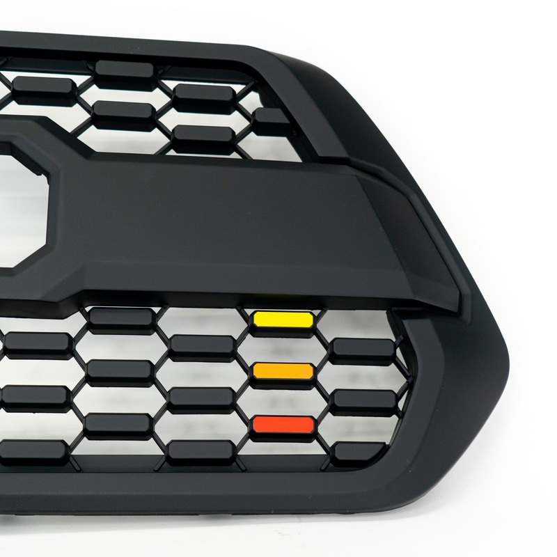 Tacoma Pro Grille Decals Yellow Orange Red