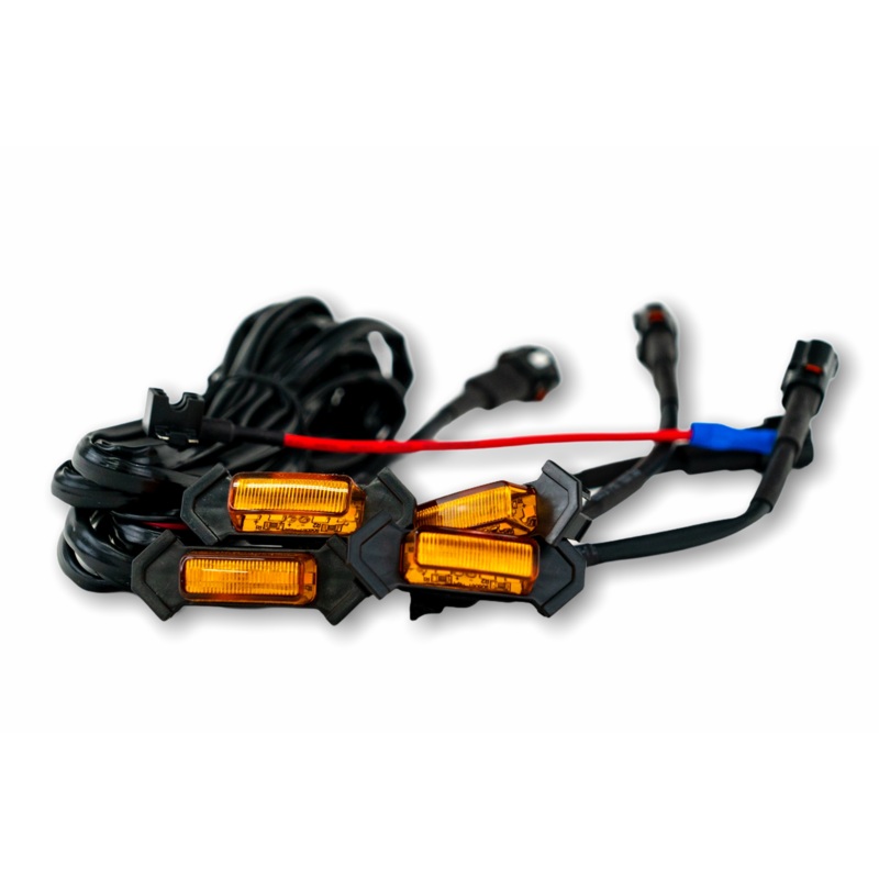 TRD Pro Tacoma Grille Lights Amber Amber LED 3 Set