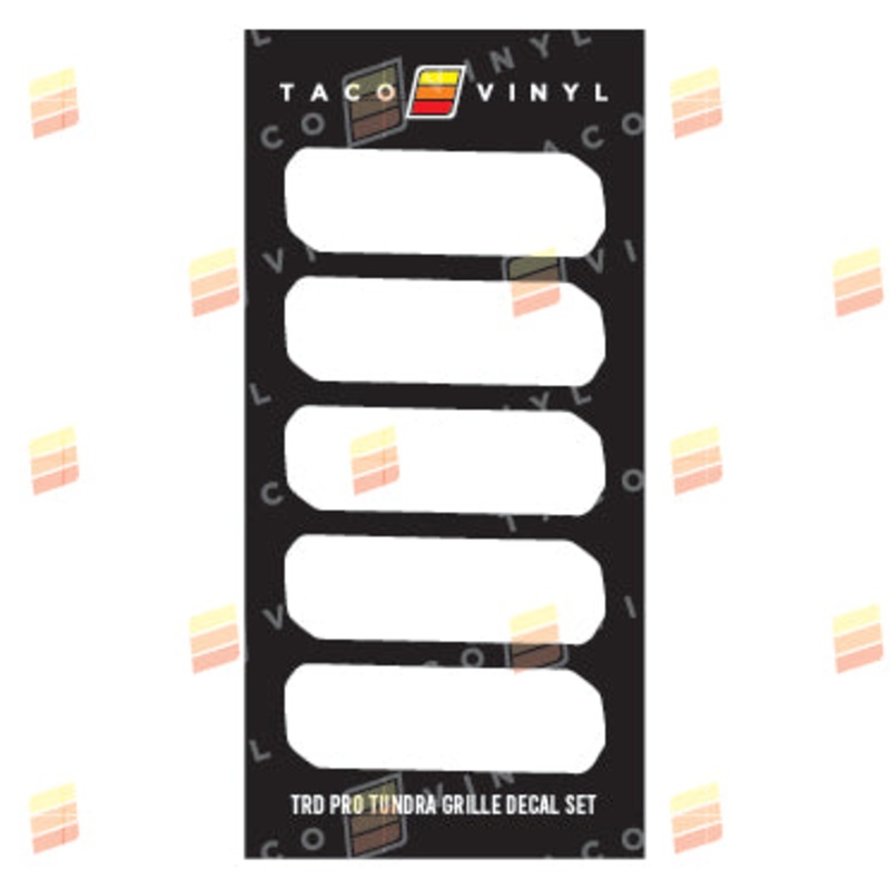 Tundra Pro Grille Decals Classic scheme
