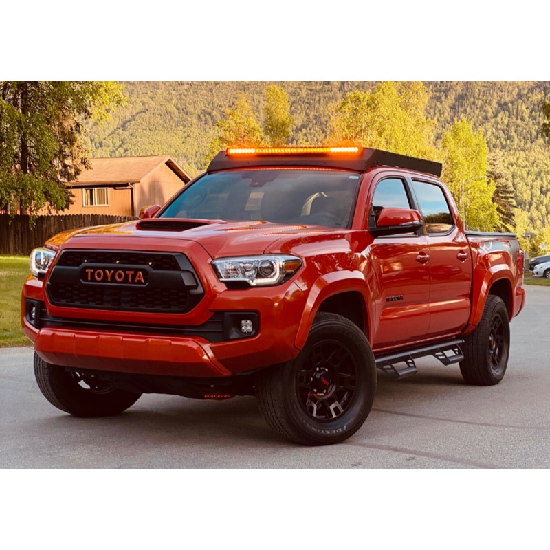 2005-2023 TOYOTA TACOMA ECONOMY ROOF RACK YES (40″ Light Bar Cut Out) Yes ( 42″ Slim White) LED Light Bar Switch – Tall