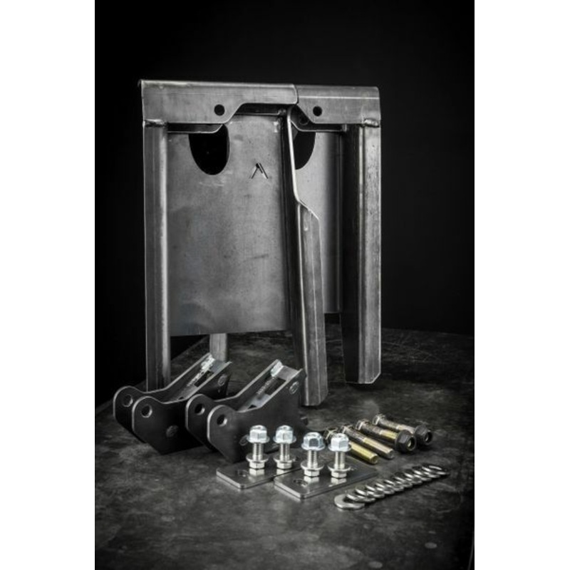 ARCHIVE GARAGE TACOMA SHOCK RELOCATION TOWERS 2.5 X 12 IN OR 14 IN MID TRAVEL DBL Cab 5′ Short Bed- No Spacer