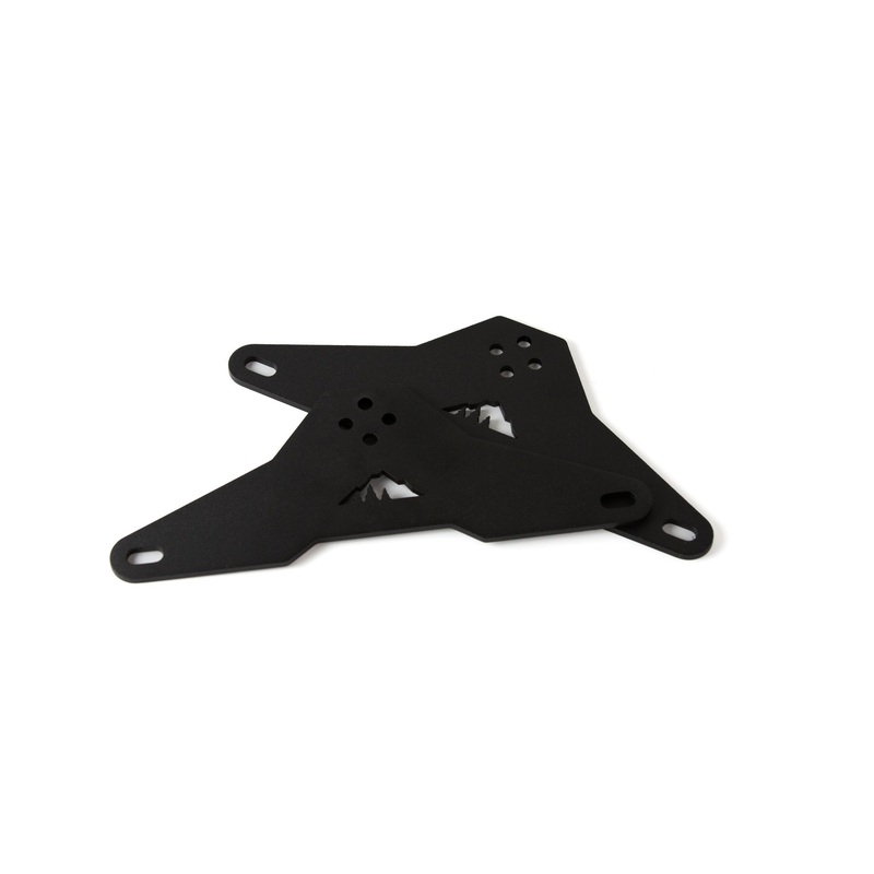 Sherpa Universal Traction Board Mounts Black Textured Powder Coat
