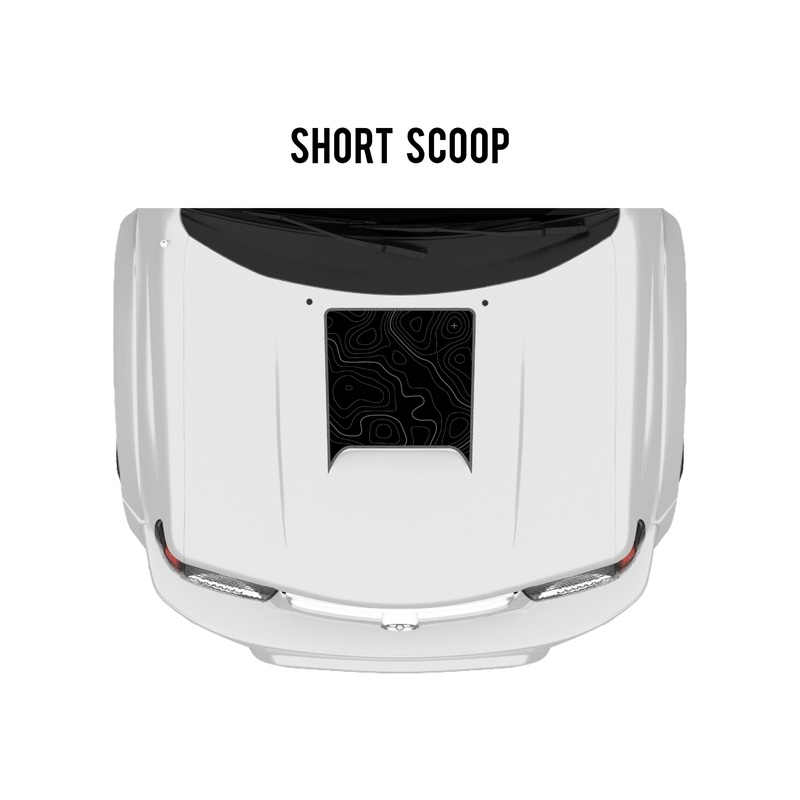 1996-02 4Runner Hood Stamp Short Fang Black with Gray Topography