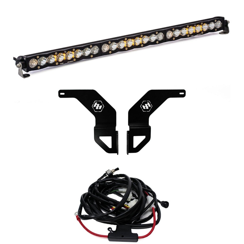 2016-23 Toyota Tacoma S8 30 inch Bumper Light Kit Driving/Combo Clear/White