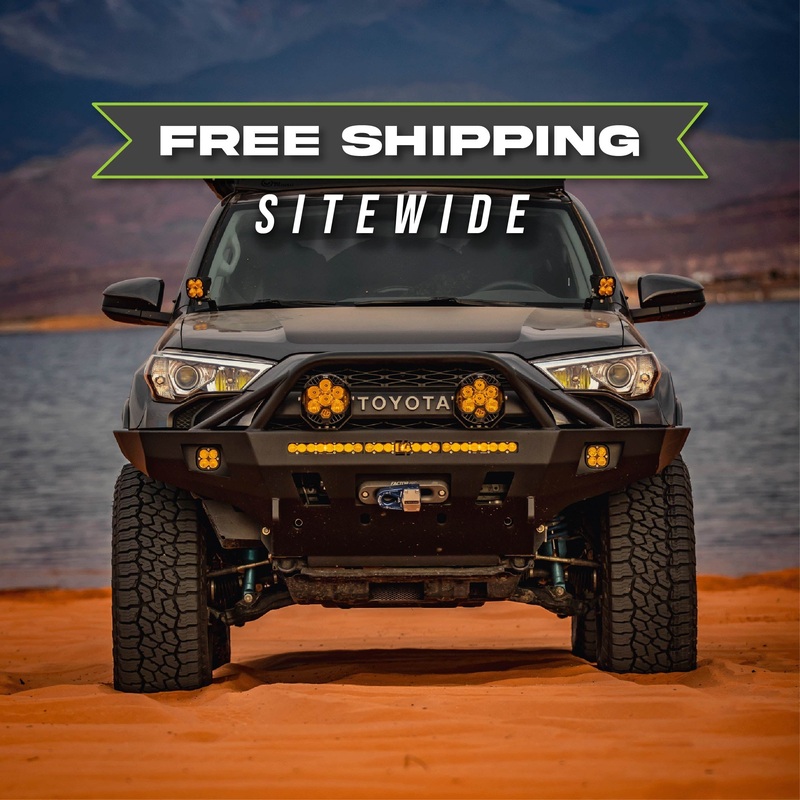 4Runner Overland Series Front Bumper / 5th Gen / 2014+ 30″ Light Bar Cutout No Bull Bar