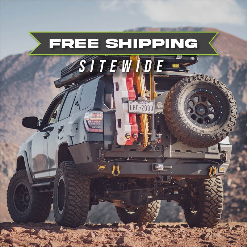 4Runner Overland Series Rear Bumper / 5th Gen / 2010+ None – Swing Arms CANNOT be added later