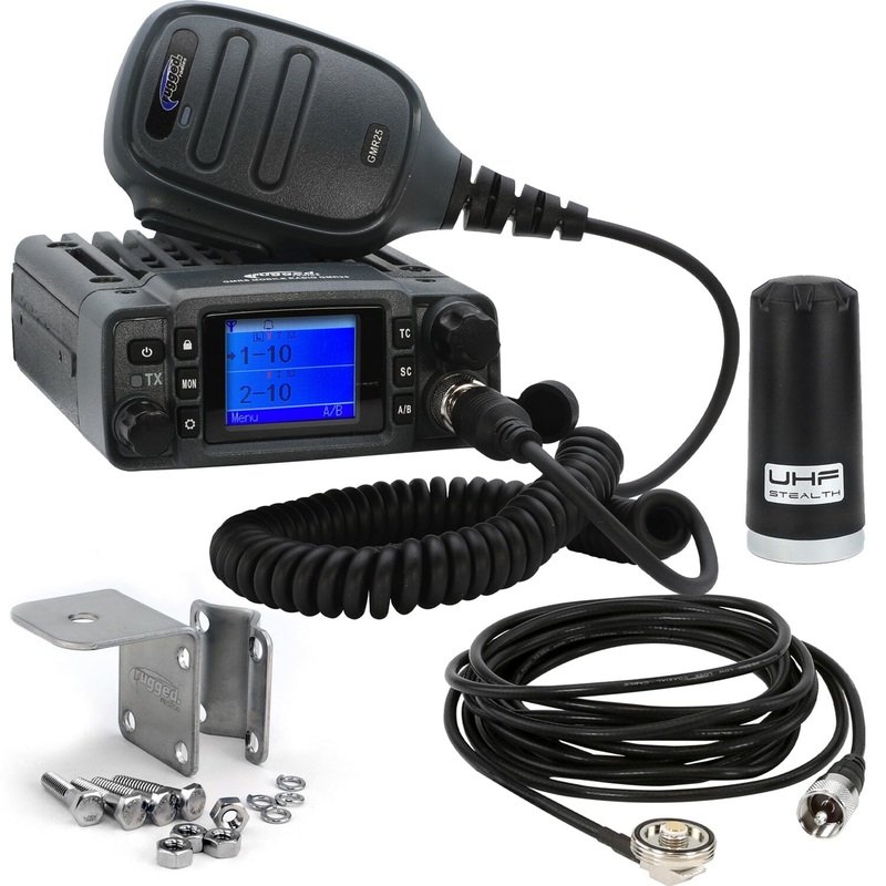 Radio Kit Lite – GMR25 Waterproof GMRS Mobile Radio with Stealth Antenna