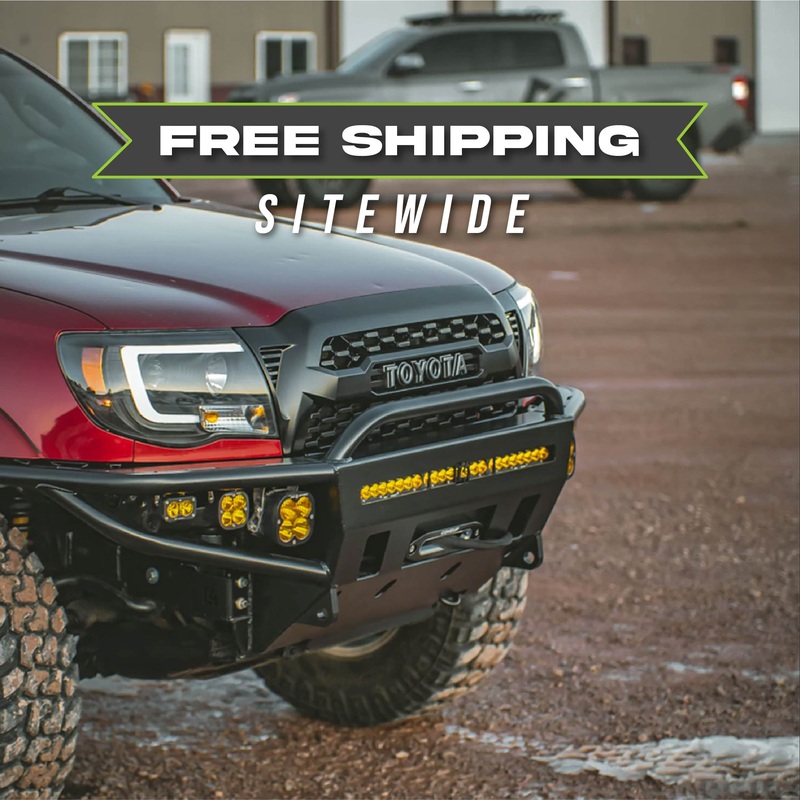 Tacoma Hybrid Front Bumper / 2nd Gen / 2005-2011 30″ Light Bar Cutout No Bull Bar No Thanks (Standard Width)