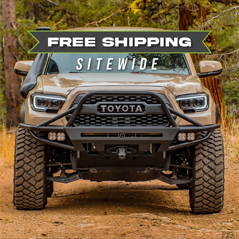 Tacoma Hybrid Front Bumper / 3rd Gen / 2016+ 30″ Light Bar Cutout No Bull Bar No Thanks (Standard Width)