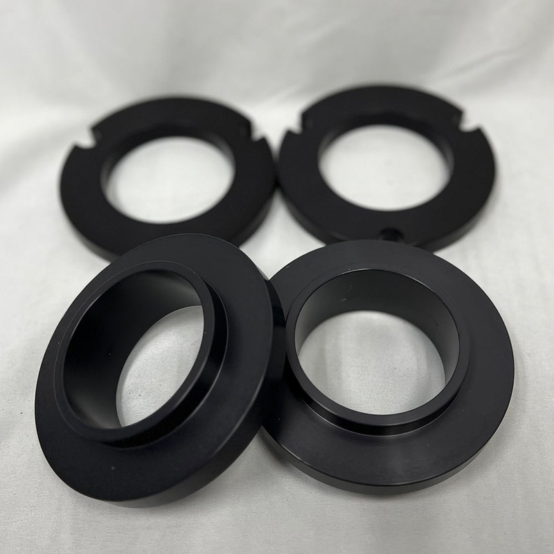 2004-23 TOYOTA TACOMA PRELOAD COLLAR LIFT KIT (FRONT ONLY) Raw Aluminum SR5/ SR (BLACK BODY HITACHI SHOCKS)