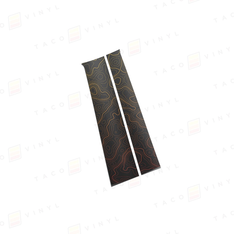 2014-21 Tundra Door Pillar Decals Satin Black