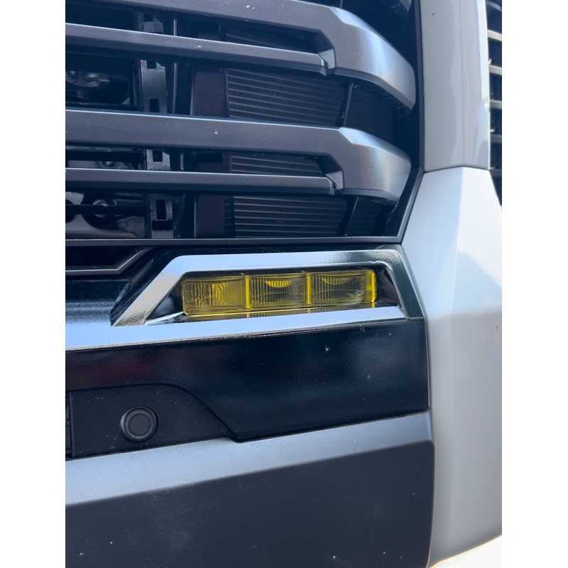 2022+Tundra Fog Light Overlays Amber