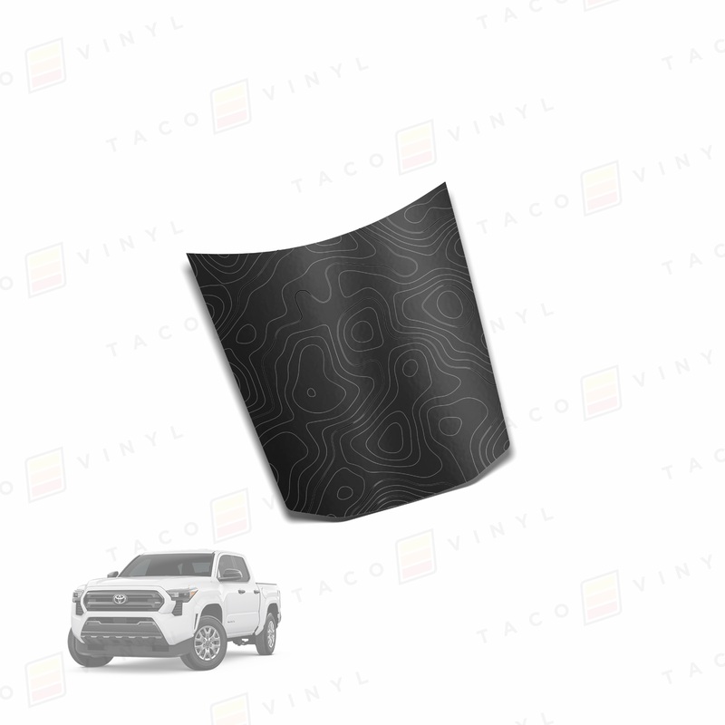 2024+ Tacoma Center Hood Stamp Satin Black