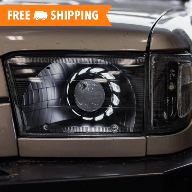 96-02 4Runner Turbine Edition Headlights Chrome Rear Halo Switchback (White and Amber)
