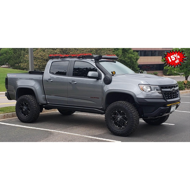 Alpha Colorado ZR2 Roof Rack (2016-2022) No Light Cutout Cajun Red Tincoat grooveTEK (INNER)