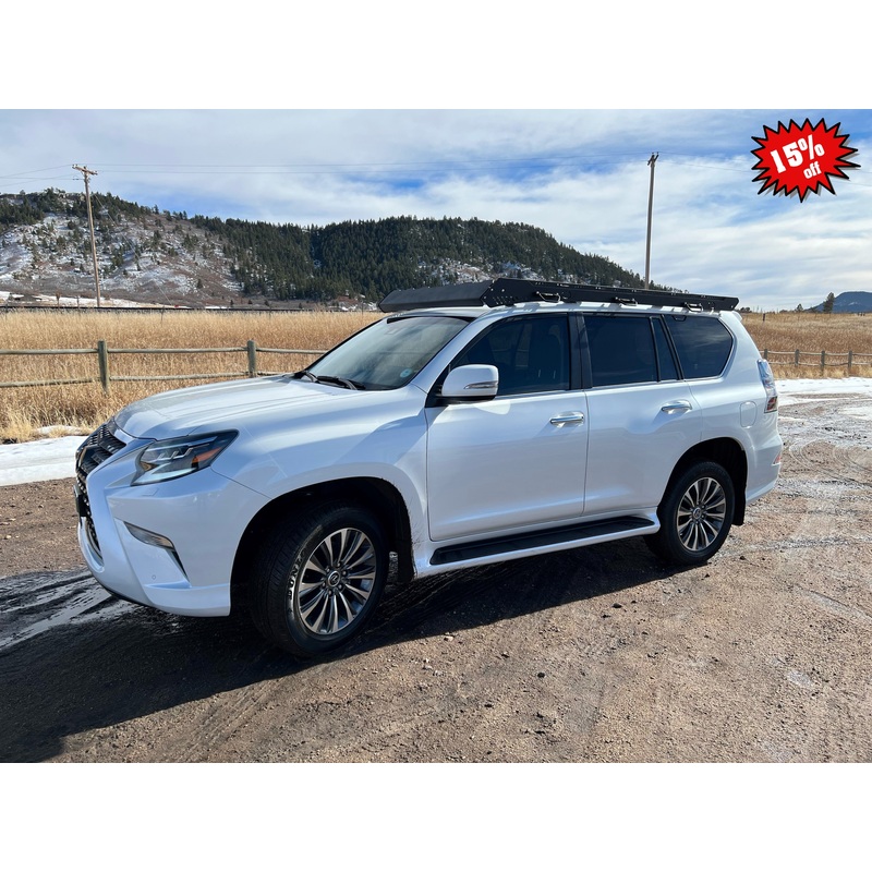 Alpha Lexus GX460 Roof Rack (2010-2022) No Light Cutout Starfire Pearl grooveTEK (INNER)