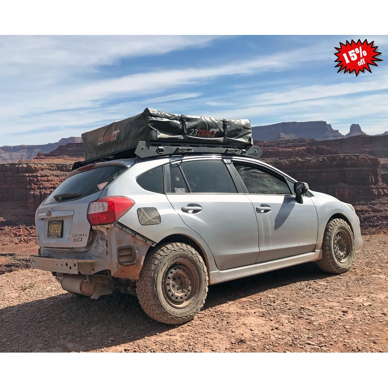 Alpha Subaru Impreza Roof Rack (2013-2021) No Light Cutout Crystal White Pearl grooveTEK (INNER)