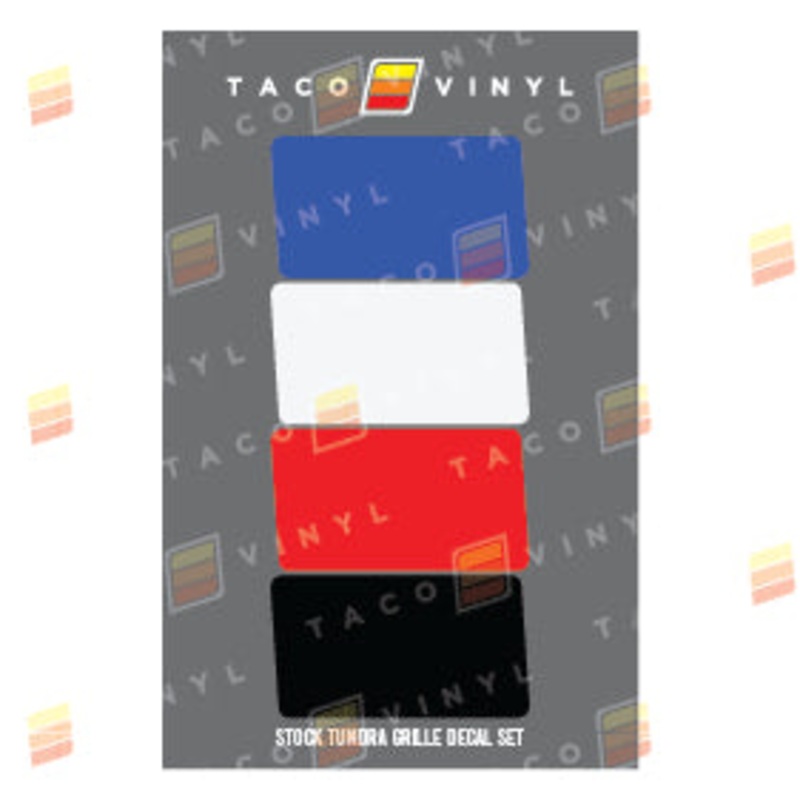 Stock Tundra Grille Decals Classic scheme