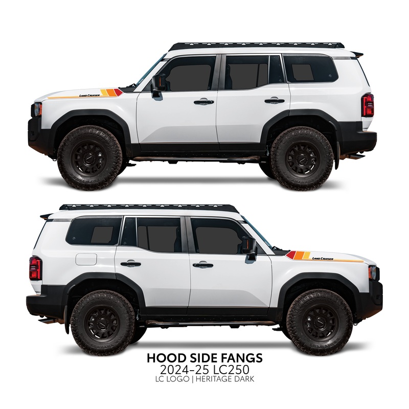 2024+ Land Cruiser 250 Hood Side Fangs Kickback Heritage