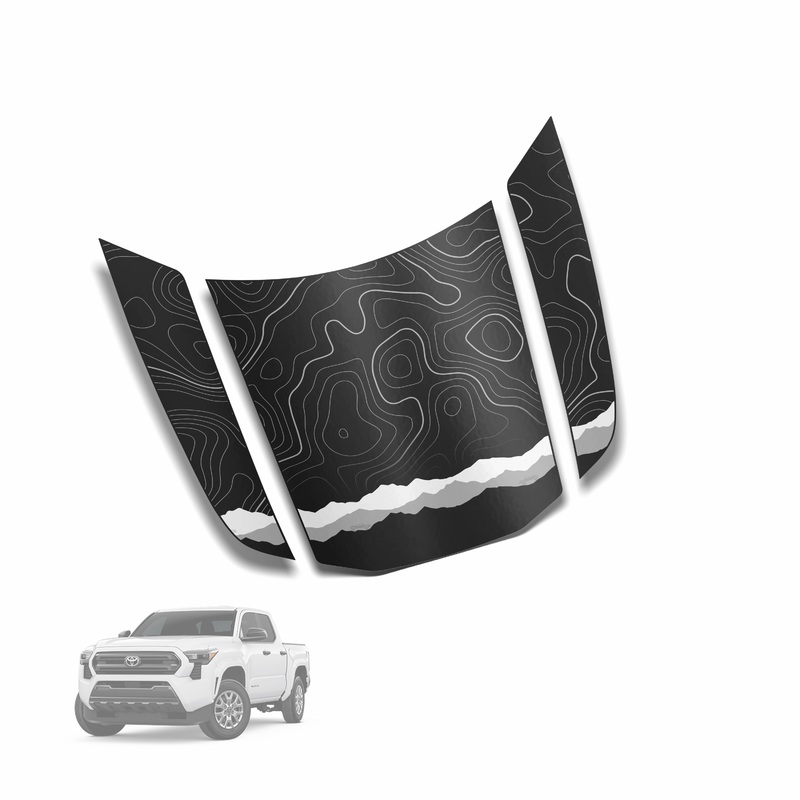 2024+ Tacoma Apex Hood Stamp Satin Black