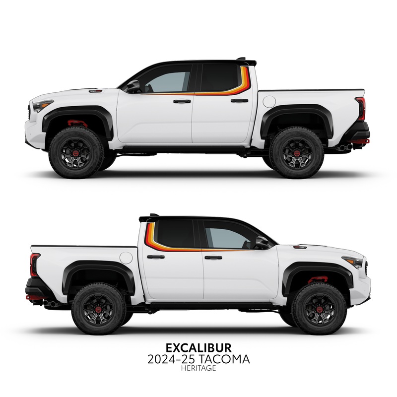 2024+ Tacoma Excalibur Decal Kit Heritage