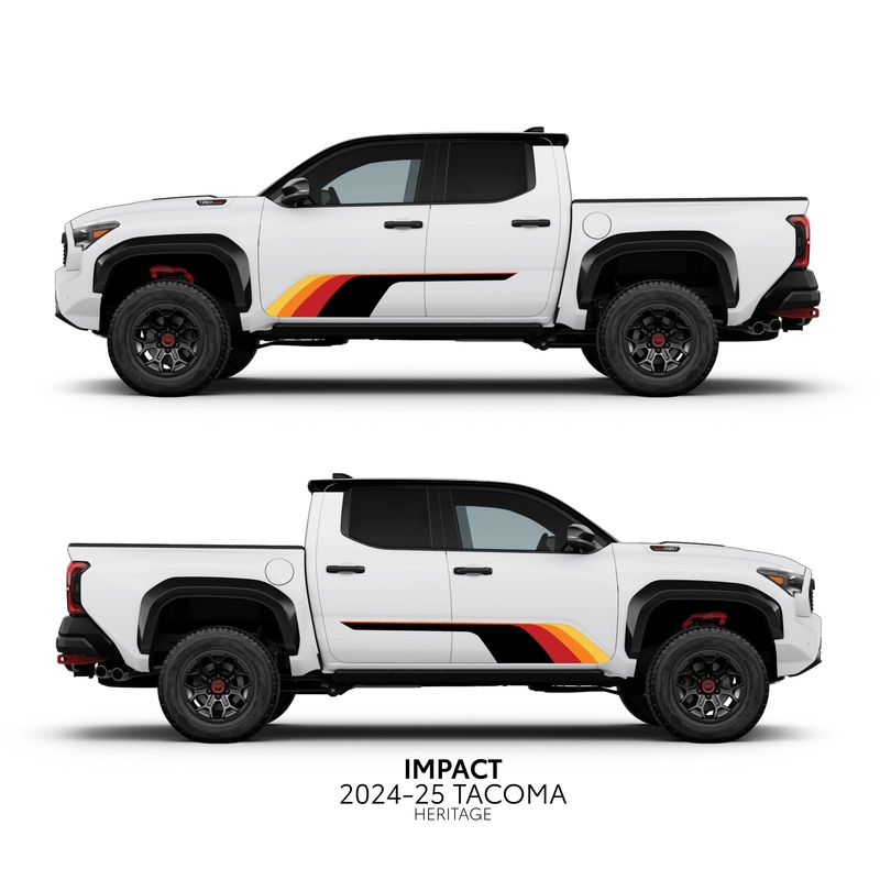 2024+ Tacoma Impact Rocker Panel Decal Kit Heritage