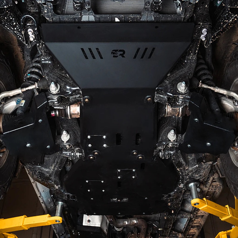 COMPLETE SKID PLATE COLLECTION FOR 2024+ TOYOTA TACOMA Steel Powder Coat Black Yes