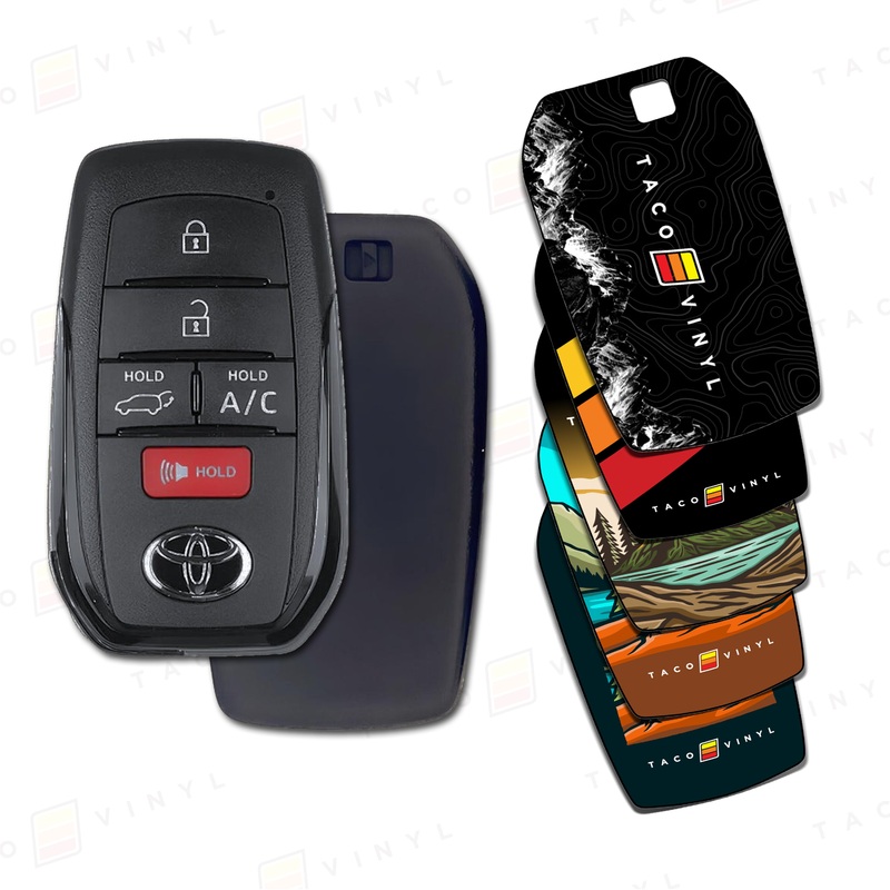Toyota Key Fob Decals (HYQ14FBX) Taco Vinyl Lake/Sunset