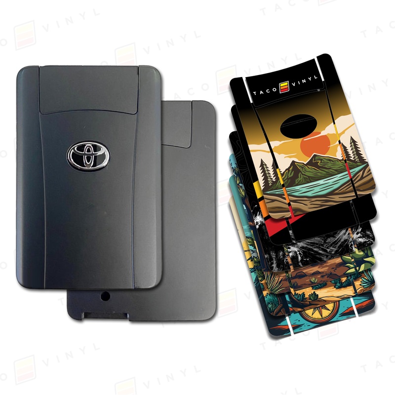 Toyota Slim Card Key Fob Decals (HYQ14CBP) Heritage Stripes Diagonal