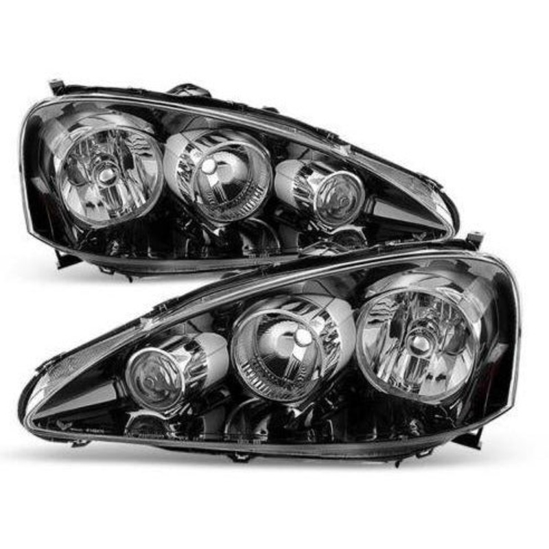 05-06 RSX Headlight Pair – Black Housing OEM NONE