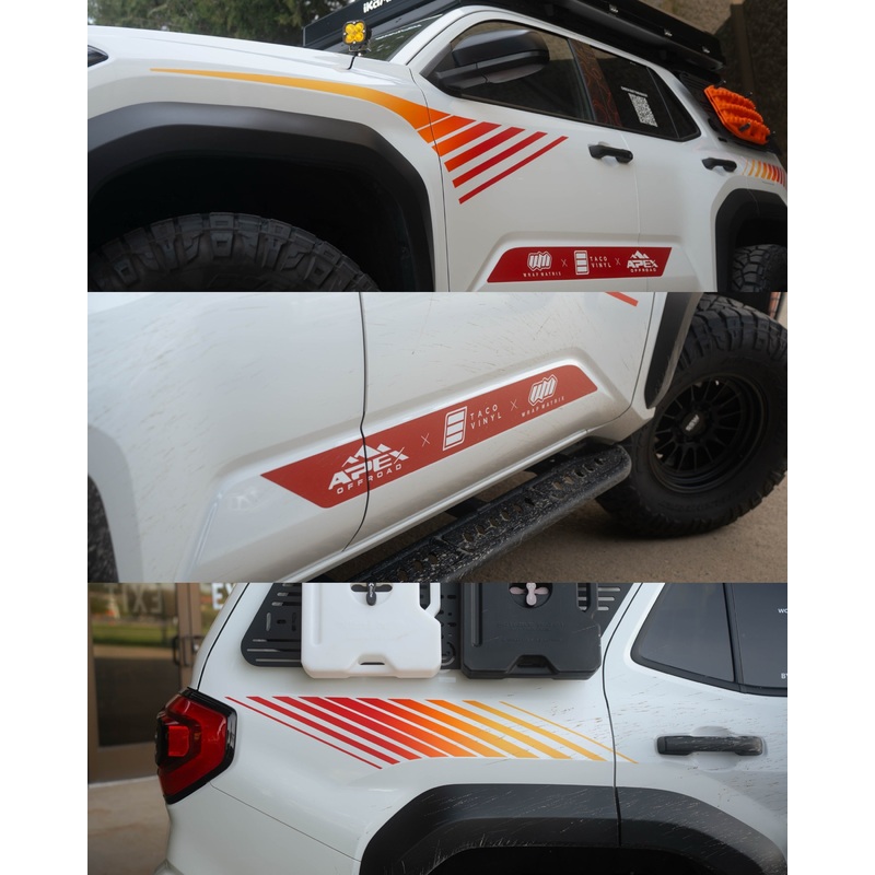 2025+ 4Runner Hyper Stripe Kit Heritage Yes include rocker panel
