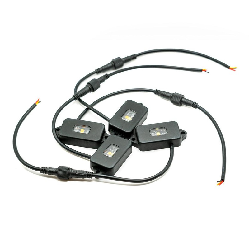 Four Pack rackLIGHT White/Amber