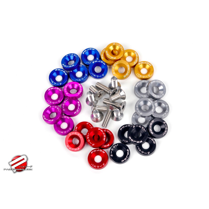 Password:JDM Fender Washers 10 Pack black