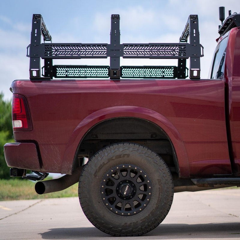 VARIABLE HEIGHT TRUSS BED RACK MY TRUCK HAS CARGO RAILS