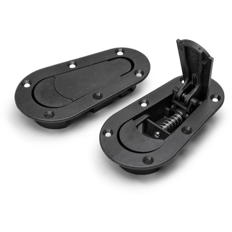 SEIBON CARBON EDITION AEROCATCH PLUS FLUSH LATCH AND PIN KIT – BLACK