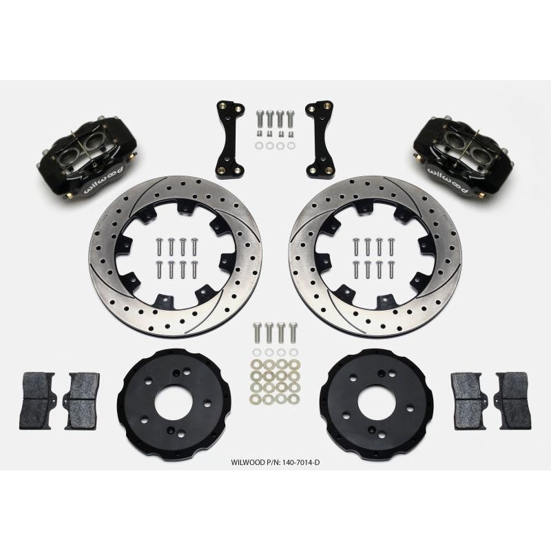 Wilwood Forged Dynalite Front Hat Kit 12.19in Drilled 02-06 Acura RSX-5 Lug