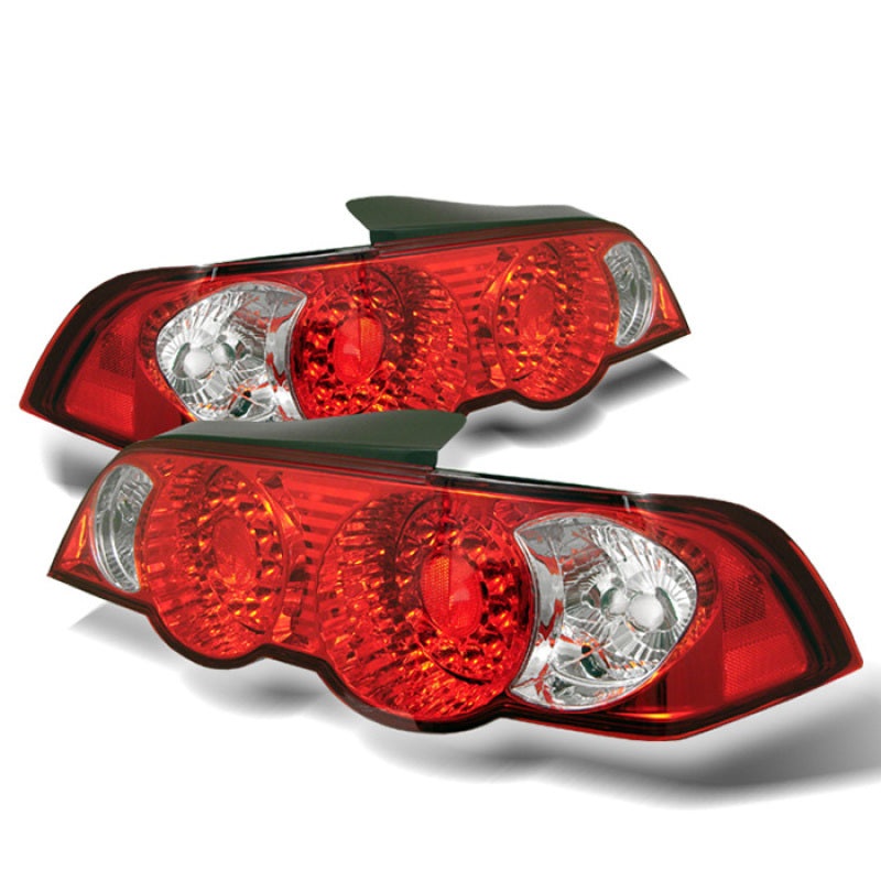 ACANII Acura RSX 02-04 LED Tail Lights Red Clear